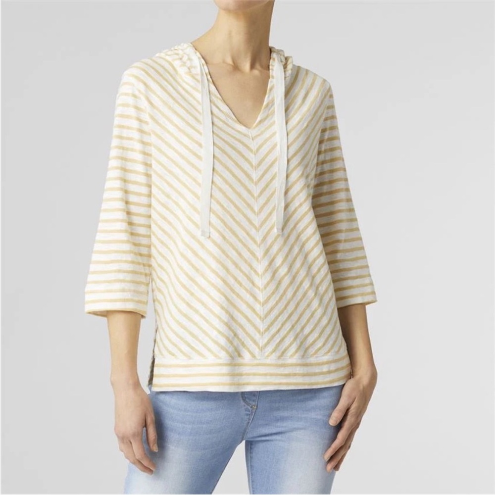Coco + Carmen Striped Hooded Pullover